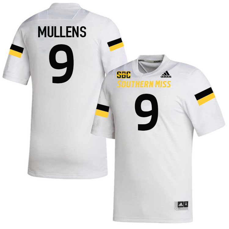 Southern Miss Golden Eagles #9 Nick Mullens Jersey Football Uniforms-White